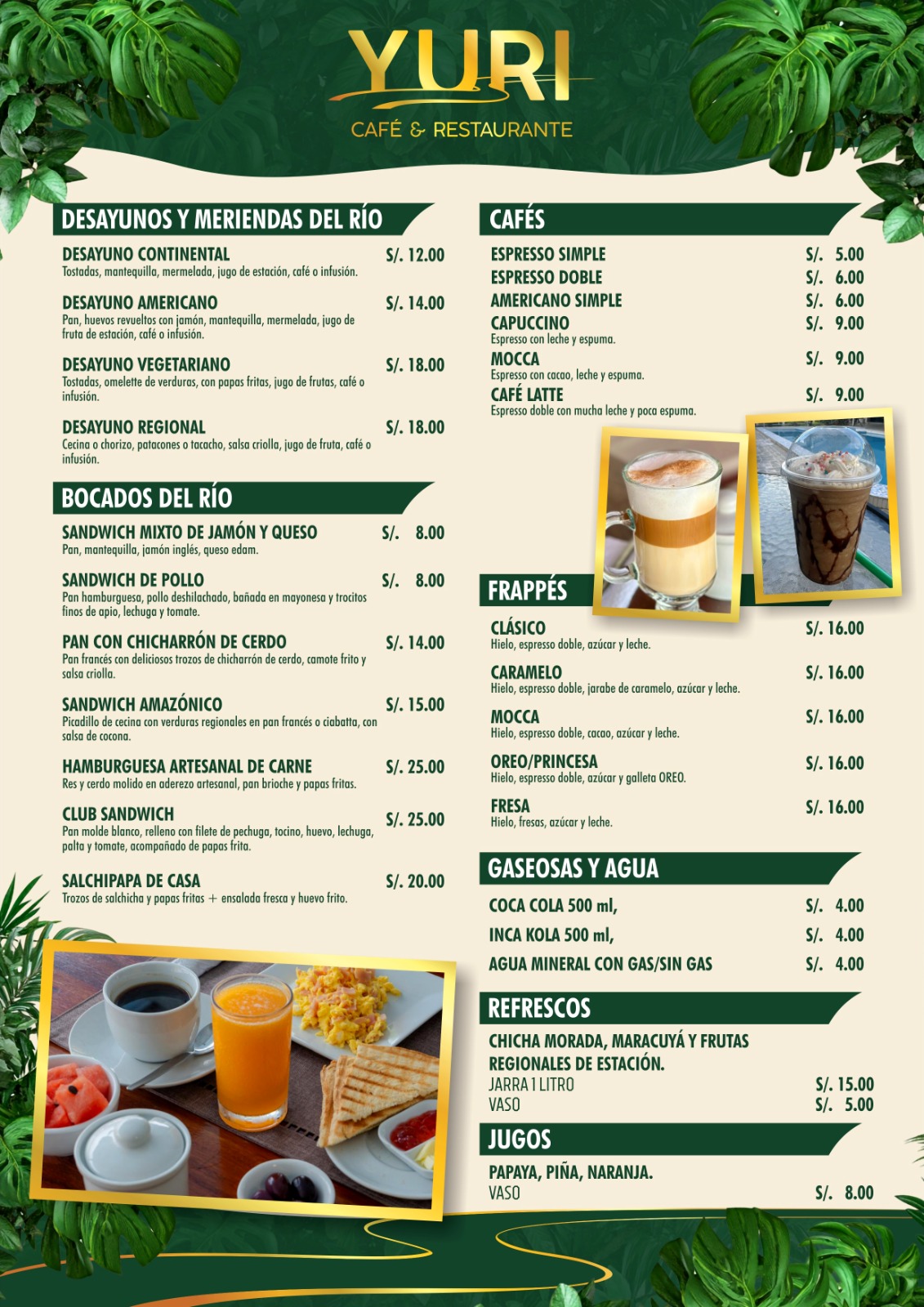 Menú Página 1